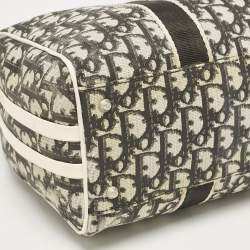 Dior Black Diorissimo Coated Canvas and Patent Leather Girly Boston Bag