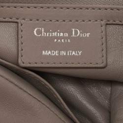 مملوكة مسبقًا Dior Grey Cannage Leather Granville Chain Link Tote