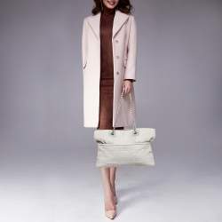 مملوكة مسبقًا Dior Grey Cannage Leather Granville Chain Link Tote