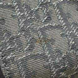 Pre Owned Dior Gray Jacquard Calf Leather Travel Shoulder Bag 