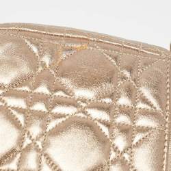 مملوكة مسبقًا Dior Gold Cannage Leather Miss Dior Promenade Chain Clutch