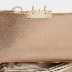 مملوكة مسبقًا Dior Gold Cannage Leather Miss Dior Promenade Chain Clutch