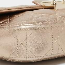مملوكة مسبقًا Dior Gold Cannage Leather Miss Dior Promenade Chain Clutch