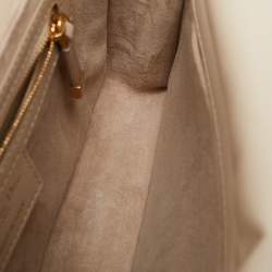 Dior Beige Cannage Leather Small Dior Jolie Top Handle Bag