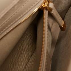 Dior Beige Cannage Leather Small Dior Jolie Top Handle Bag