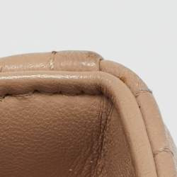 Pre Owned Dior Beige Cannage Leather Medium Lady Dior Tote