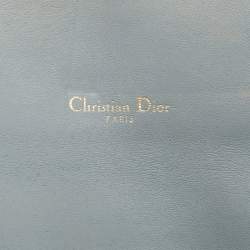 Dior Light Blue Leather Saddle Pouch