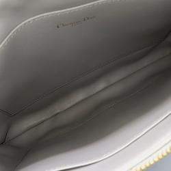 Pre Owned Dior Grey Leather Caro Clutch bag