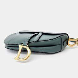 Dior Green Leather Saddle Bag