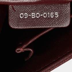 Pre Owned Dior Burgundy Leather Medium Diorama Flap Bag