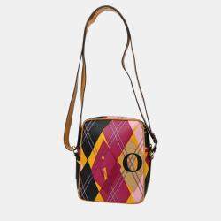 Dior Multicolor Argyle Check Shoulder Bag
