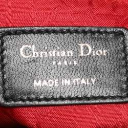 Pre Owned Dior Black Cannage Leather Mini Lady Dior Tote