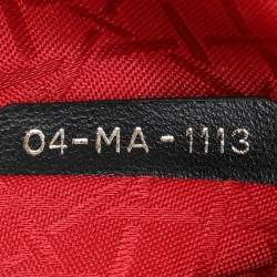 Pre Owned Dior Black Cannage Leather Mini Lady Dior Tote