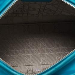 Dior Turquoise Blue Cannage Leather Medium Lady Dior Tote