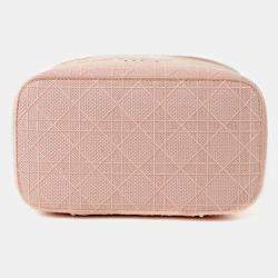 Dior Light Pink Canvas D Lite Vanity Case Bag