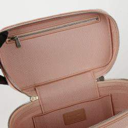 Dior Light Pink Canvas D Lite Vanity Case Bag