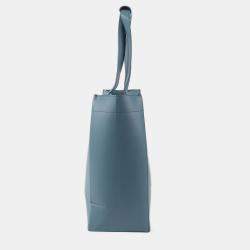 Dior Blue Leather Sean Stussy Shopper Shoulder Bag