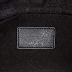Dior Black White Canvas Macro Houndstooth Medium Lady D Joy Bag
