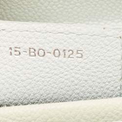 Pre Owned Dior Mint Green Cannage Leather Medium Lady Dior Tote