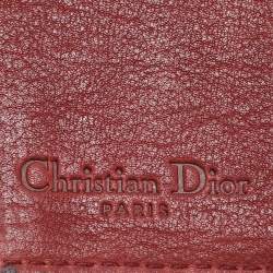 Dior Green/Brown Canvas and Leather Saddle French Wallet