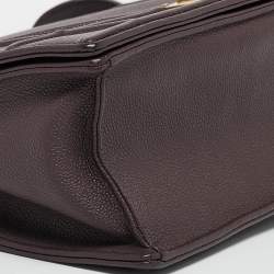 Dior Burgundy Leather Large Diorama Flap Shoulder Bag