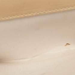 Pre Owned Dior Beige Oblique Coated Canvas and Leather Romantique Compact Wallet