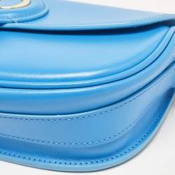 Pre Owned Dior Blue Leather Bobby East-West Shoulder Bag