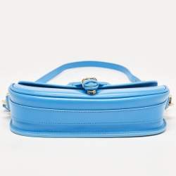 Pre Owned Dior Blue Leather Bobby East-West Shoulder Bag