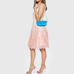 Pre Owned Dior Blue Leather Bobby East-West Shoulder Bag