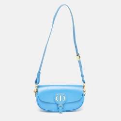 Pre Owned Dior Blue Leather Bobby East-West Shoulder Bag