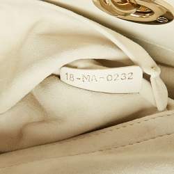 Pre Owned Dior White Cannage Leather Medium Lady D-Joy Tote