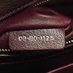 Pre Owned Dior Burgundy Leather Medium Diorama Flap Shoulder Bag
