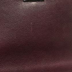 Pre Owned Dior Burgundy Leather Medium Diorama Flap Shoulder Bag