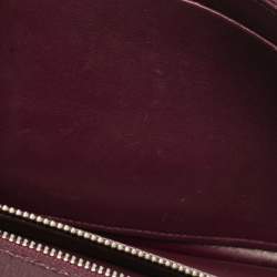 Pre Owned Dior Burgundy Leather Medium Diorama Flap Shoulder Bag