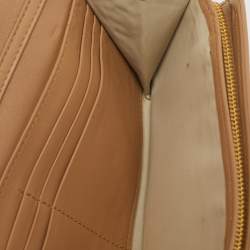 Pre Owned Dior Beige Woven Patent and Leather Lady Dior Rendezvous Wallet on Chain