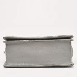 Dior Grey Leather Medium Diorama Flap Shoulder Bag