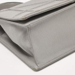 Dior Grey Leather Medium Diorama Flap Shoulder Bag