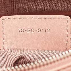 Pre Owned Dior Pink Cannage Leather Granville Polochon Satchel