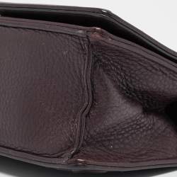 Dior Burgundy Leather Small Diorama Shoulder Bag