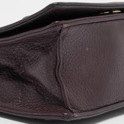 Dior Burgundy Leather Small Diorama Shoulder Bag