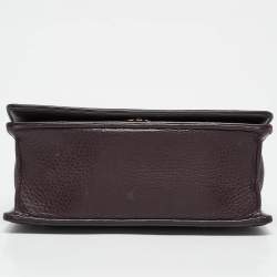 Dior Burgundy Leather Small Diorama Shoulder Bag