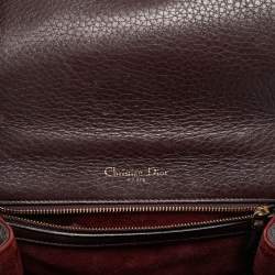Dior Burgundy Leather Small Diorama Shoulder Bag