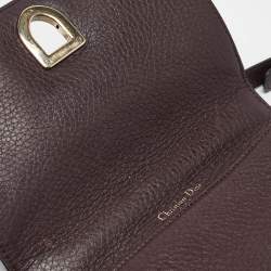 Dior Burgundy Leather Small Diorama Shoulder Bag