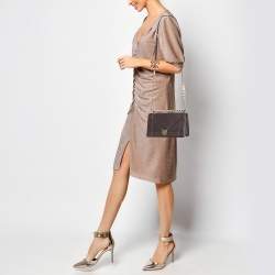 Dior Burgundy Leather Small Diorama Shoulder Bag