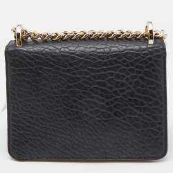 Pre Owned Dior Black Leather Embellished Diorama Club Shoulder Bag