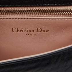 Pre Owned Dior Black Leather Embellished Diorama Club Shoulder Bag