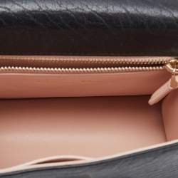 Pre Owned Dior Black Leather Embellished Diorama Club Shoulder Bag