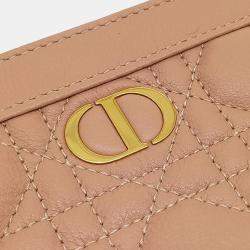 Dior Pink Leather Caro Chain Crossbody Bag