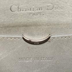Dior Silver Shimmer Leather Mini Diorama Flap Bag