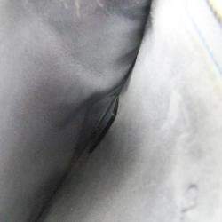 Pre Owned Dior Light Blue Gray Leather Saddle Shoulder Bag